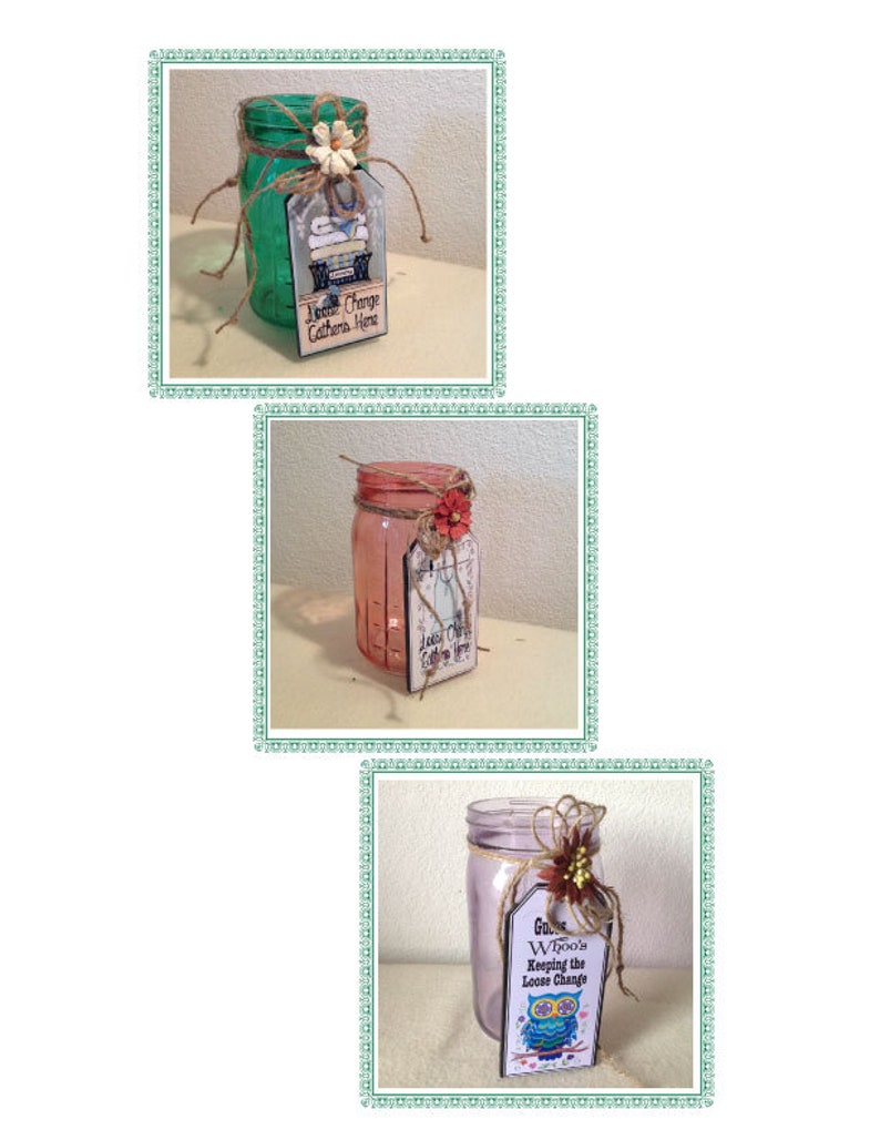 Laundry Coin Jar Laundry Spare Change Jar Owl Laundry Jar Etsy