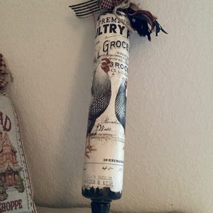 Rolling Pin: Rooster Farmhouse Rolling Pin