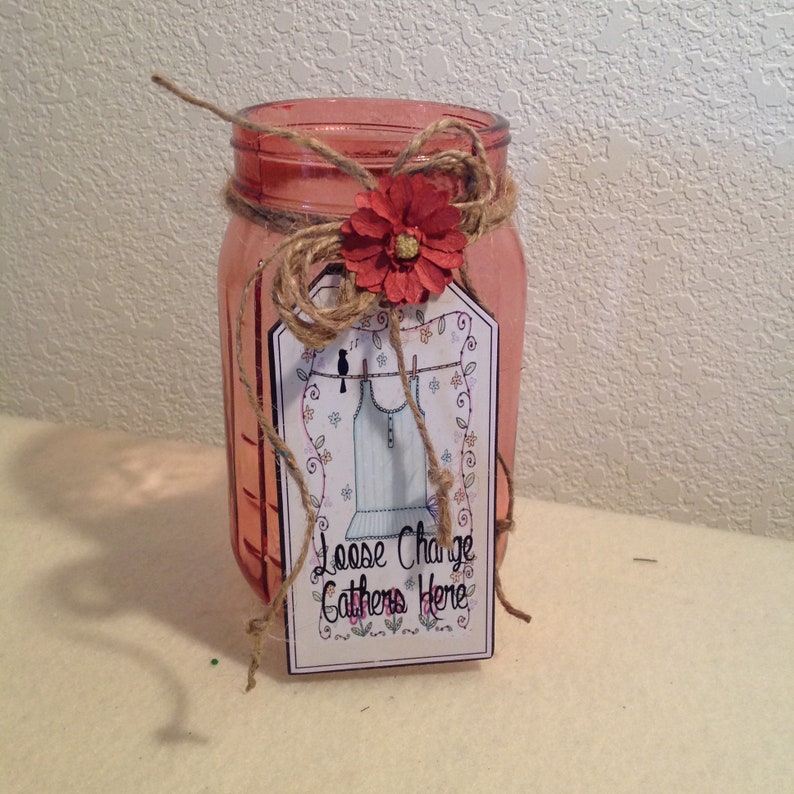 Laundry Coin Jar Laundry Spare Change Jar Owl Laundry Jar Etsy