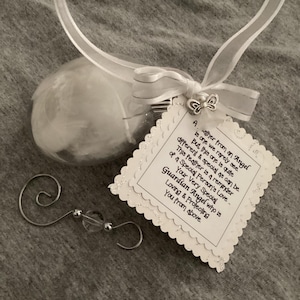 Angel Feather Ornament, Angel Feather From Heaven Ornament, Christmas Angel, Sympathy Loved One Ornaments, Close Out!