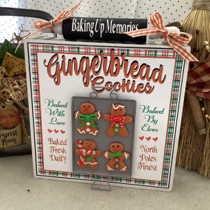 Gingerbread Cookies Sign, Christmas Sign, Gingerbread Sign, Heartfelt Country Holiday