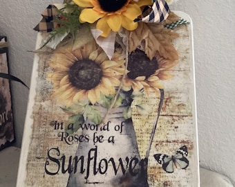 Wooden Breadboard Fall Table Riser, Fall Display Riser Decor, Table ...