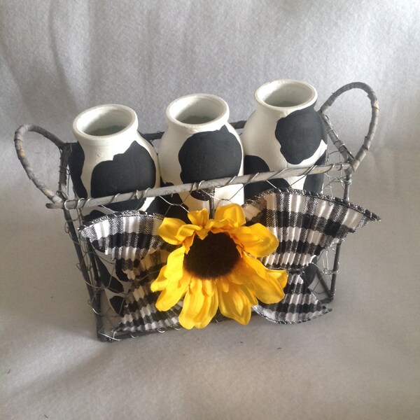 Milk Bottle Carrier Etsy