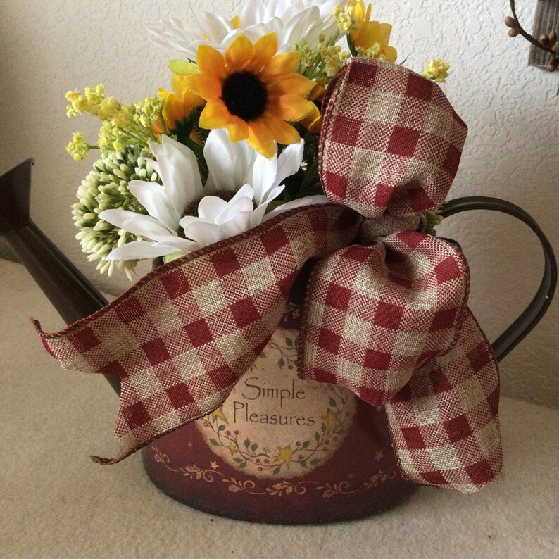 Sunflowers Watering Can Sunshine in a Can Watering Can Fall Etsy