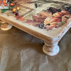 Wooden Breadboard Fall Table Riser, Fall Display Riser Decor, Table ...