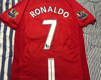 07-08 UEFA Champions League Final Ronaldo Jersey, Manchester United Retro Jersey, Ronaldo Jersey, Manchester United Ronaldo Shirt