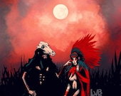 The Wolf and Red Fine Art Print