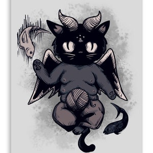 Bapho Cat Fine Art Print Poster Home Decor Wall Art Digital