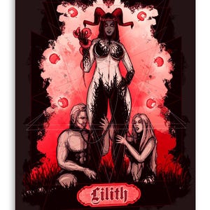 Lilith II Fine Art Print Poster Decoração de casa Arte de parede Digital