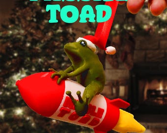 Missile Toad Mistletoe Frog Holly Christmas 3D Printed-original LVB model-