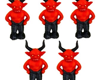 Vintage Porcelain Little Devil Figurines, 2