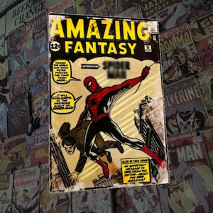 Comic Book 3D Printed Fridge Magnet Custom Any Comic! -original LVB model-
