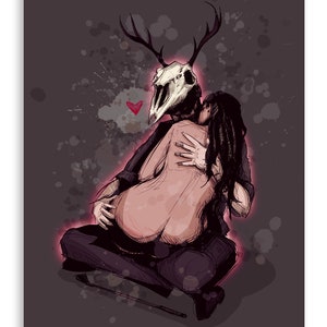 Deer Daddy Series 6: Aftercare V Fine Art Print Poster Home Decor Wall Art Digital