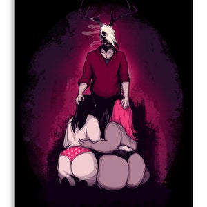 Deer Daddy Series 9: Double Duty Fine Art Print Home Decor Wall Art Digital