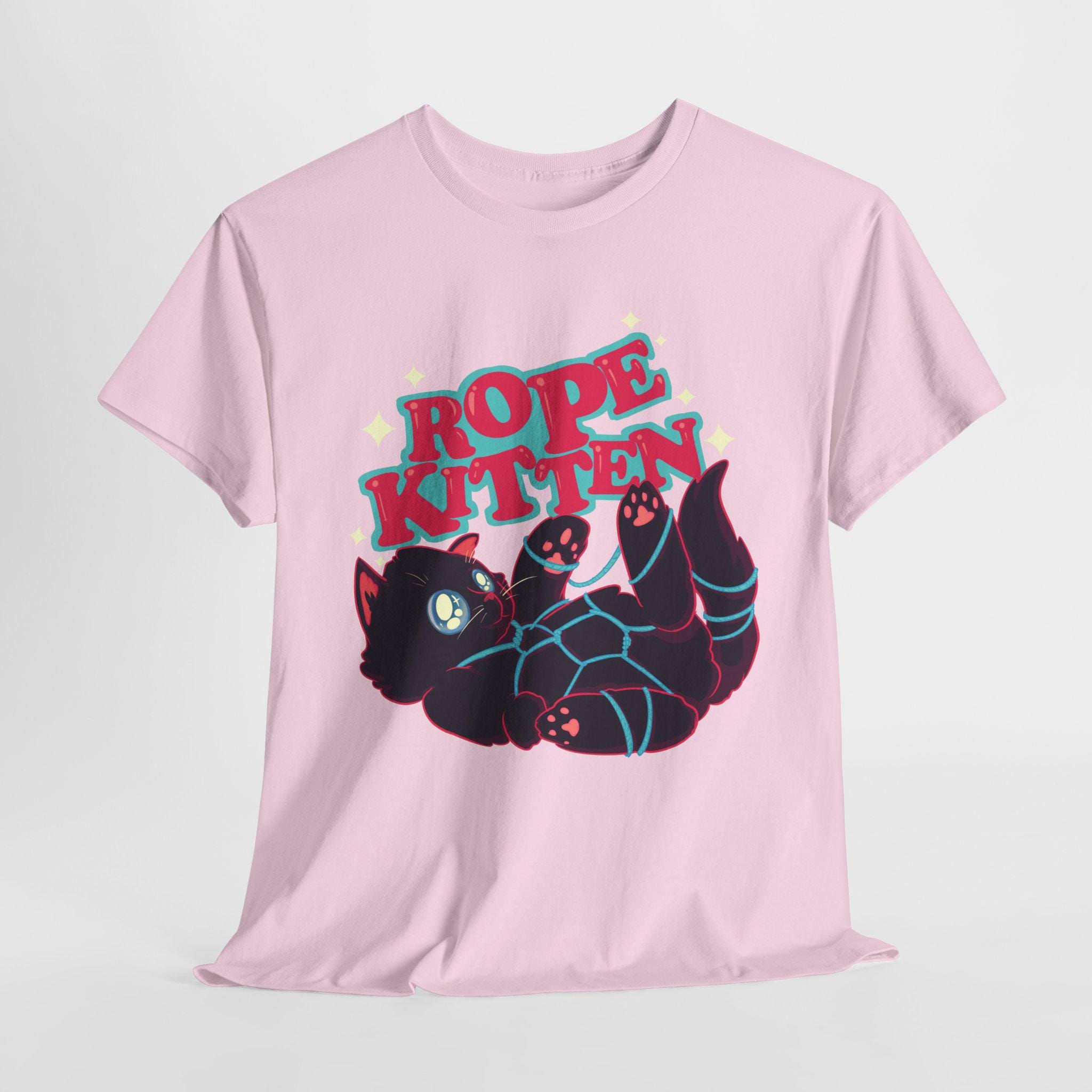 Rope Kitten Unisex Heavy Cotton Tee - Etsy