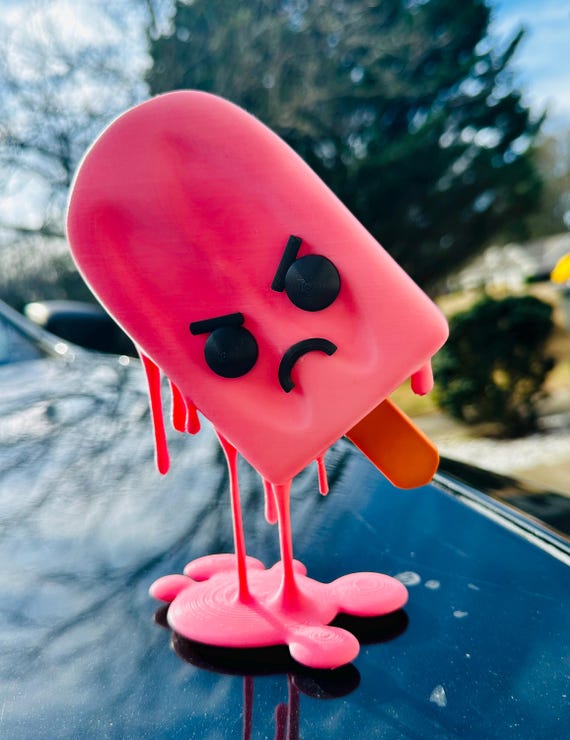 The Popsicle Melts Eerie 003 ※未使用 Melting Popsicle Sculpture Pop Art Ice Cream Statue Home Decor