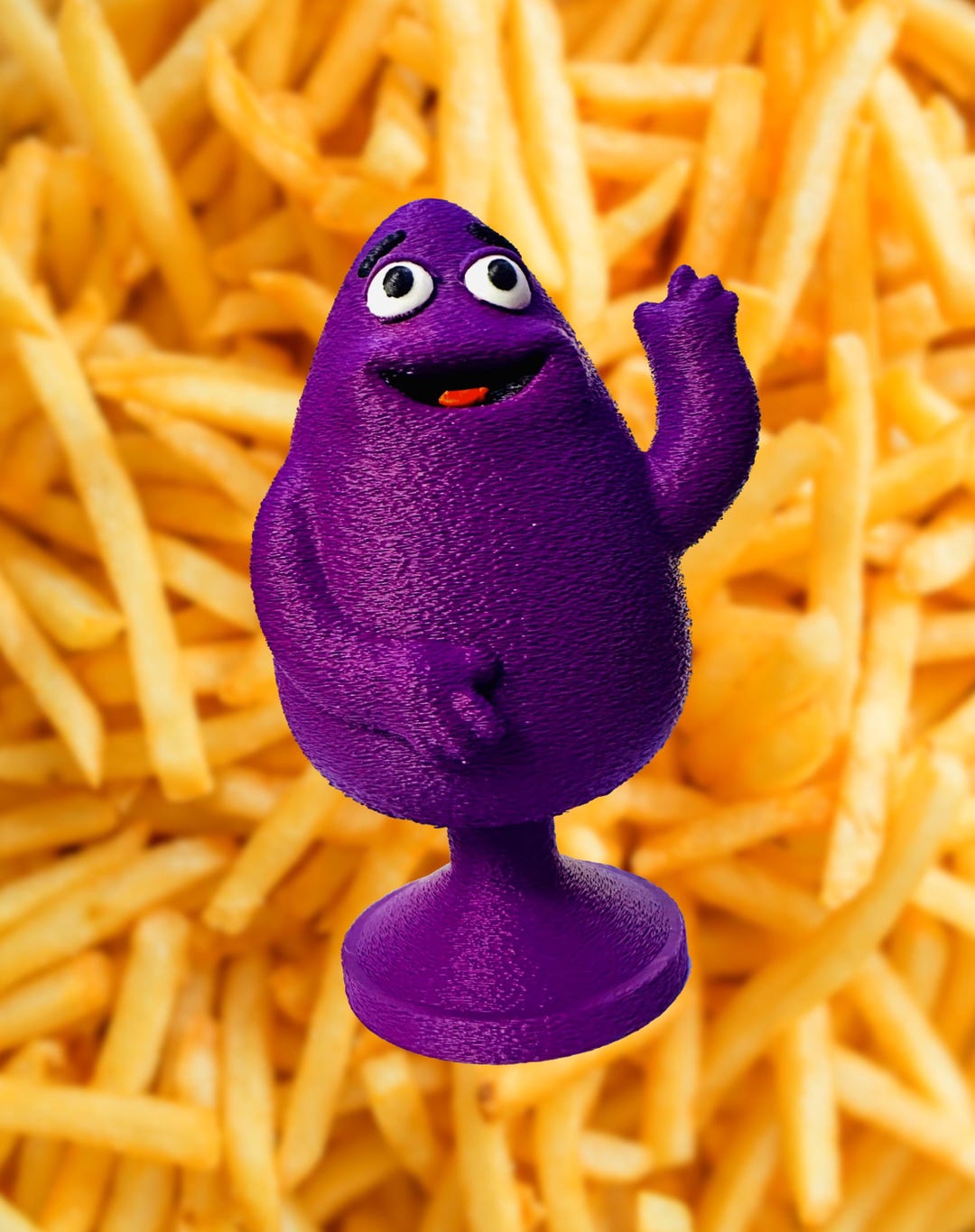 Plug Monster Drawing Purple Monster Plug 3D Print Statue Figure Food Funny Humor Butt ...