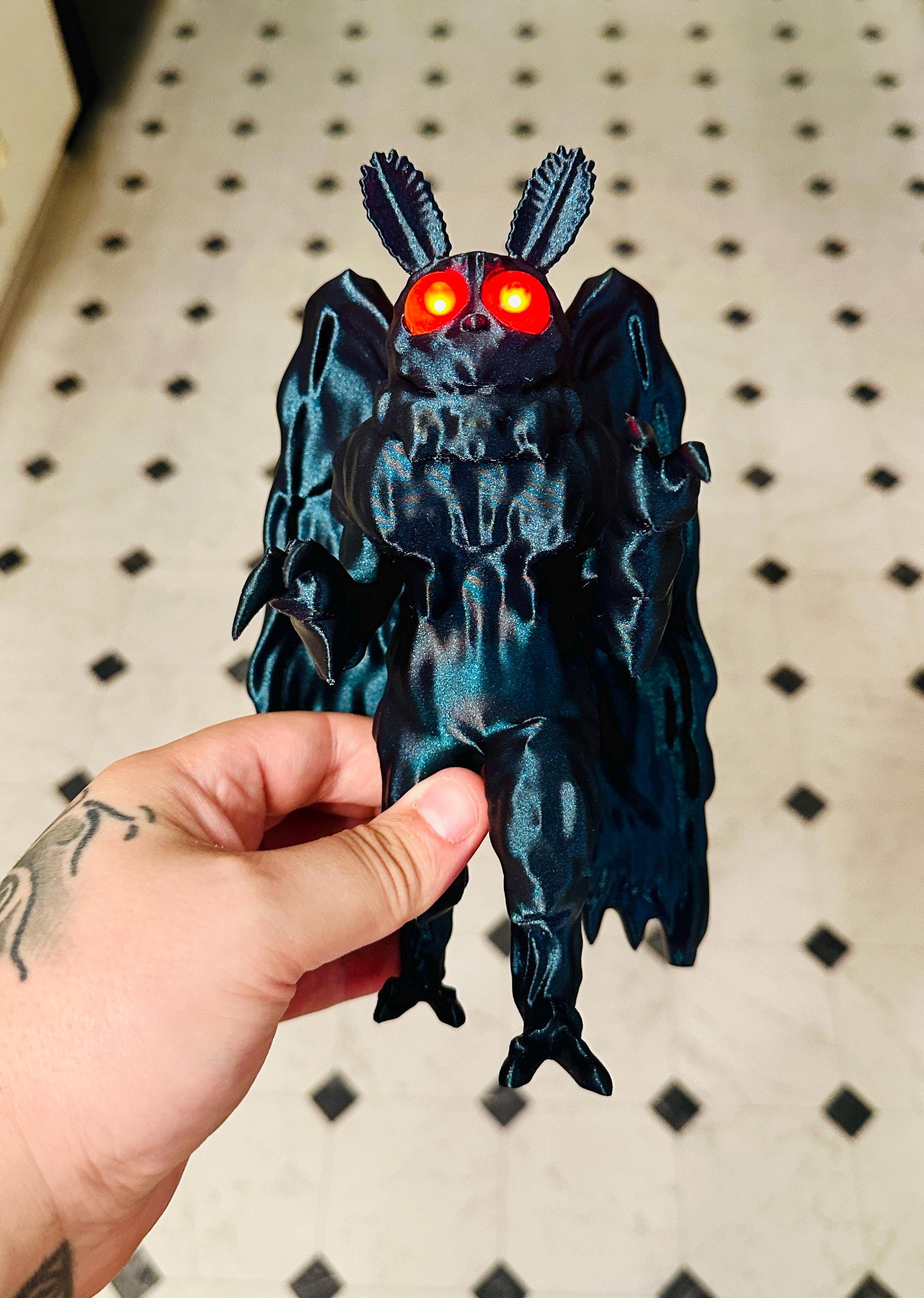 Mothman Figurine LED Eyes 3D Printed -original LVB Model- - Etsy