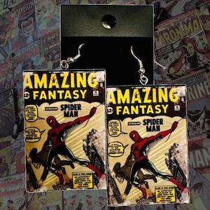 Comic Buch Ohrringe Retro Vintage Custom Comic Buch