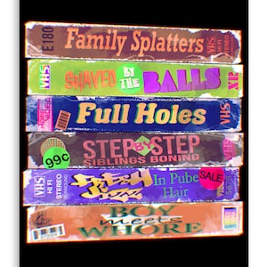 Adult 90s VHS Fine Art Print Poster Home Decor Wall Art Digital