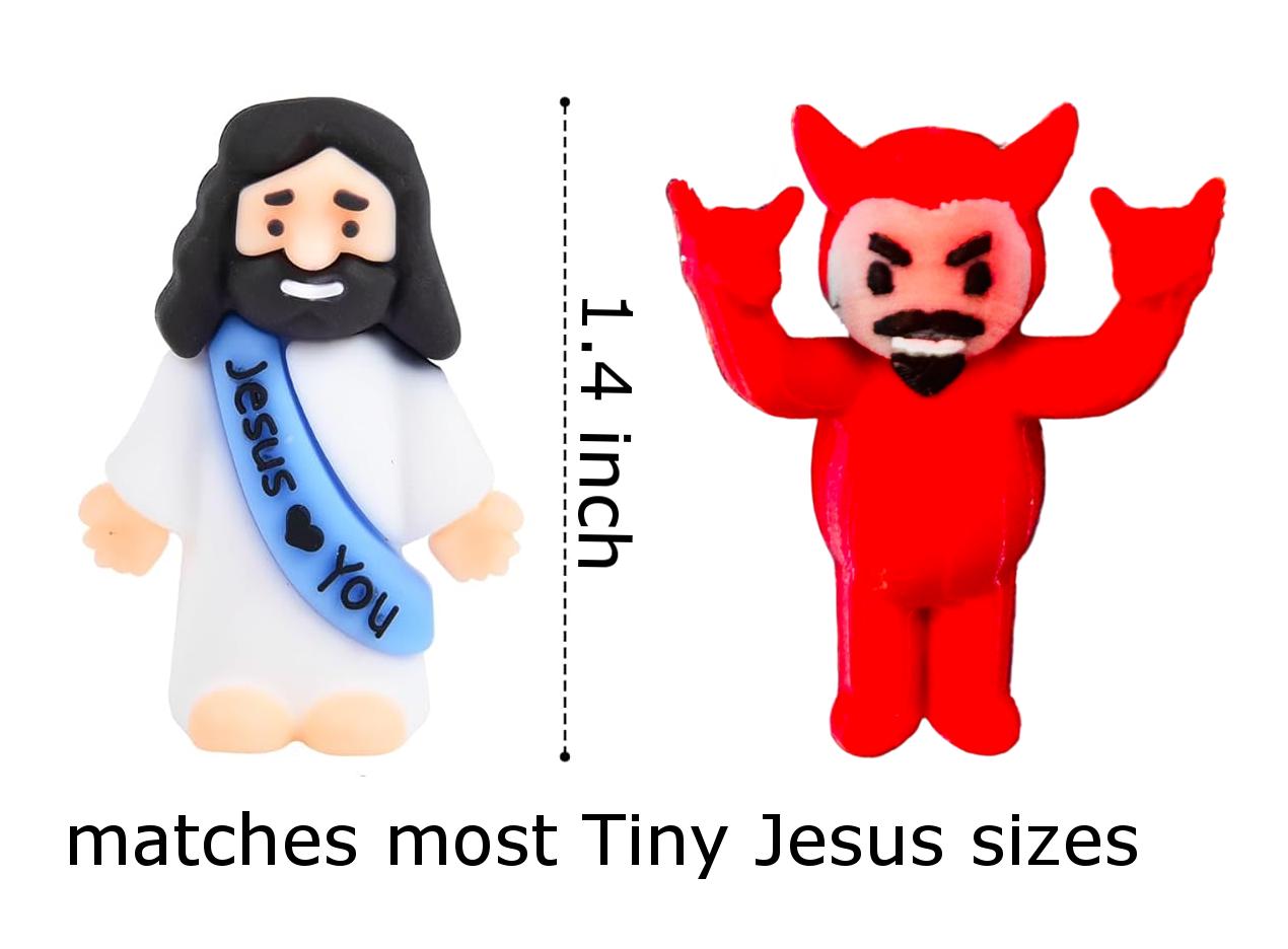 Lil Lucifer (5 Pack) 3D Print Small Tiny Jesus Funny Humor Devil
