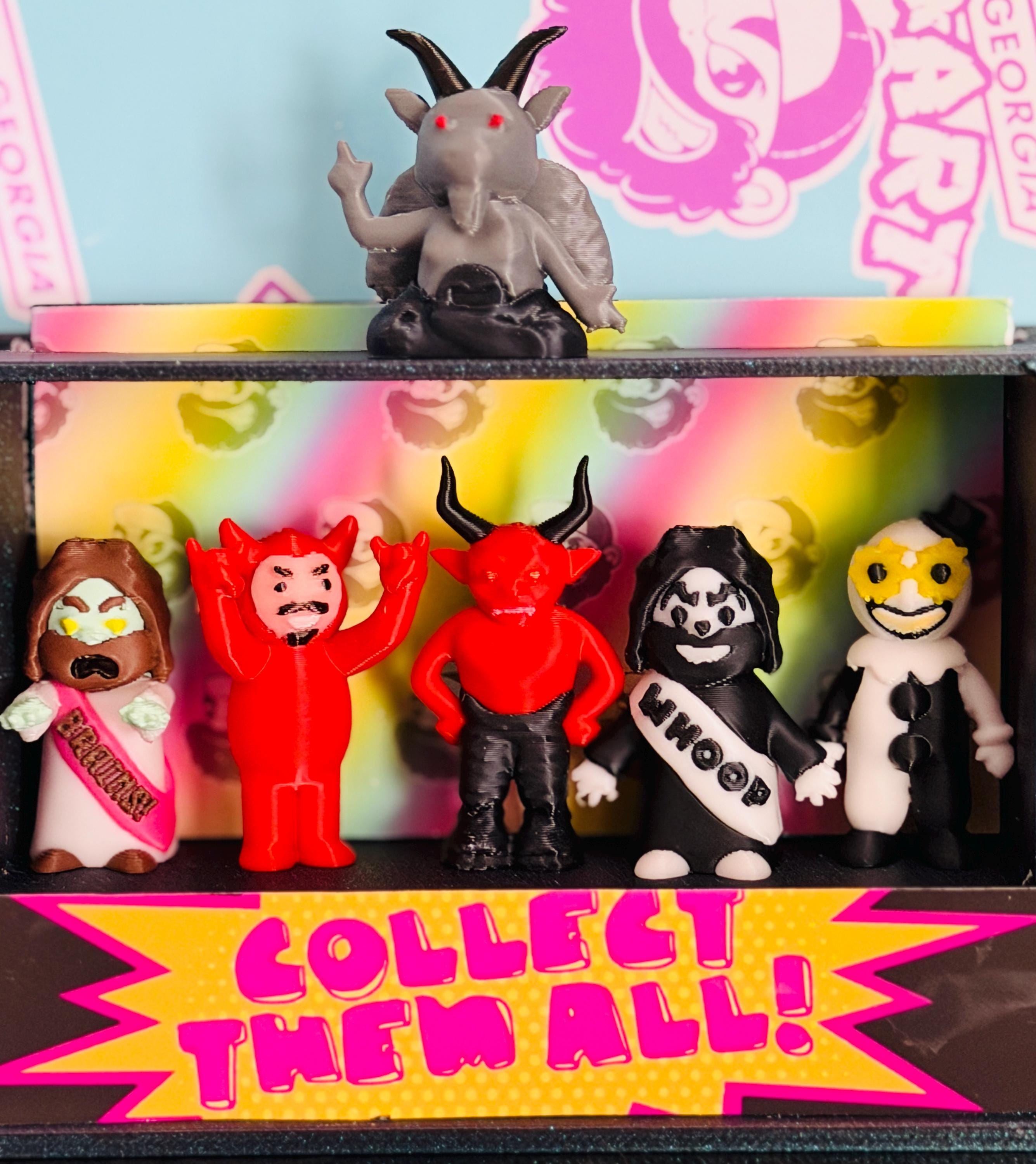 Lil Lucifer 3D Print – Satan Devil Figurine (5 Pack) – PLA