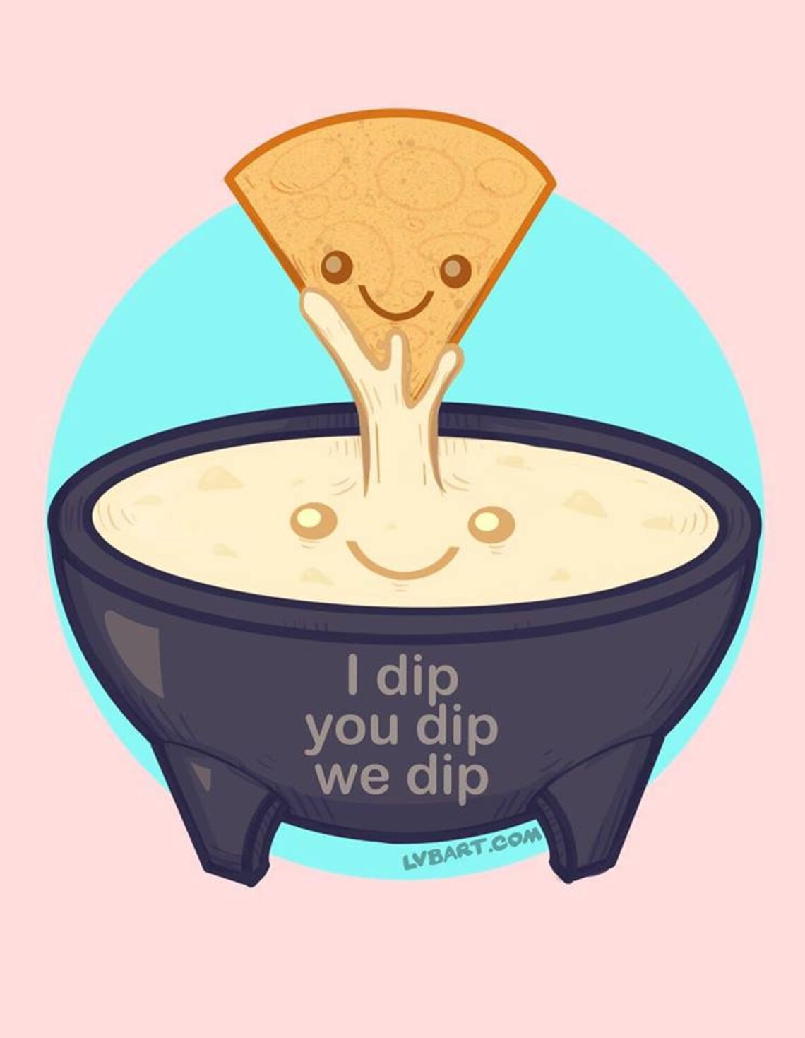 Chip & Dip Fine Art Print Poster Etsy