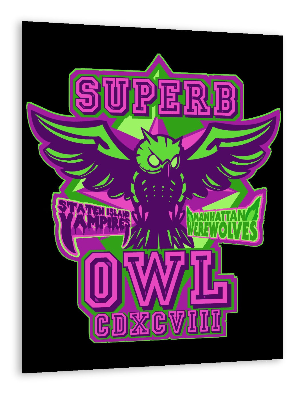 Superb Owl Fine Art Print Poster Home Decor Wall Art Digital