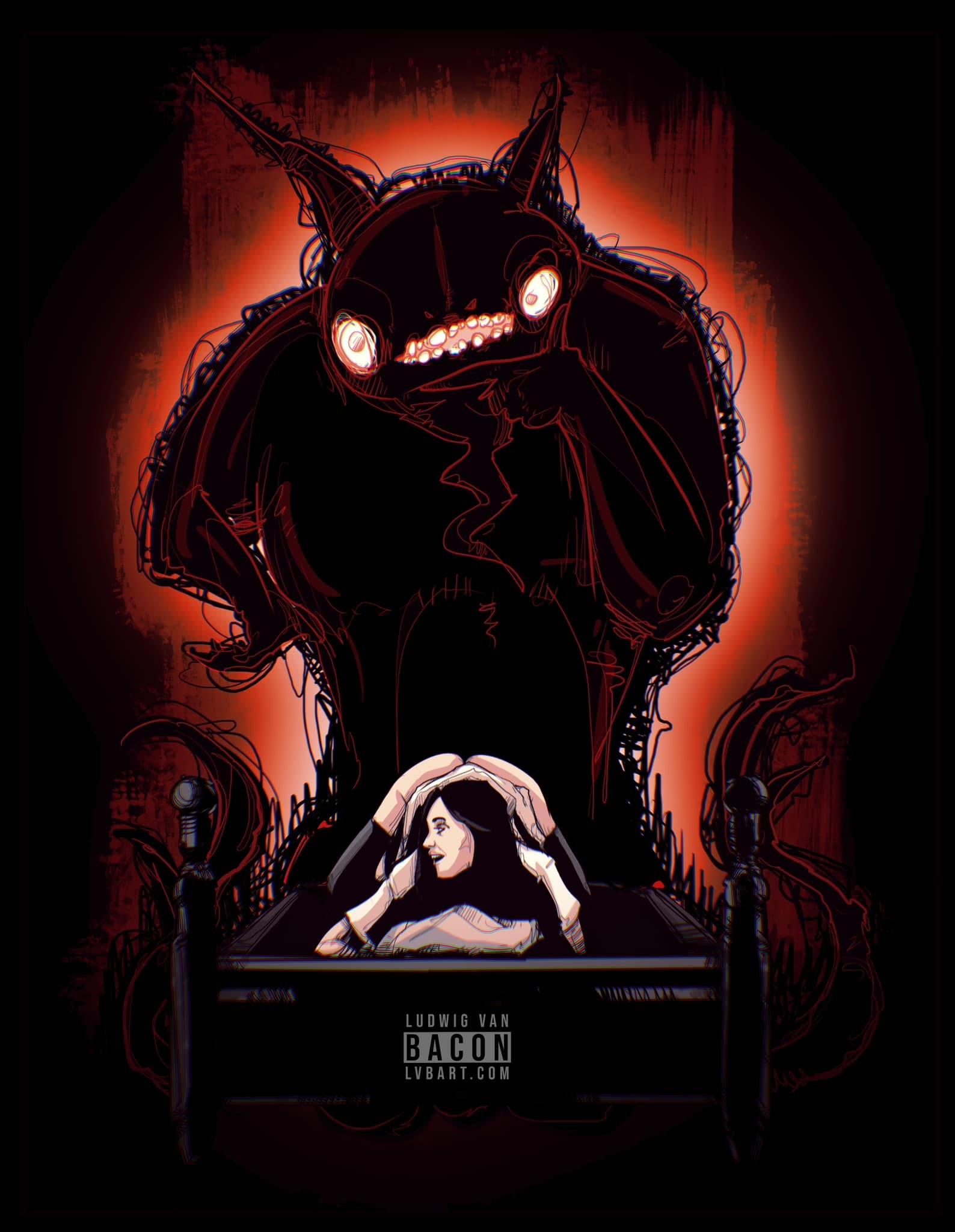 Sleep paralysis demon art