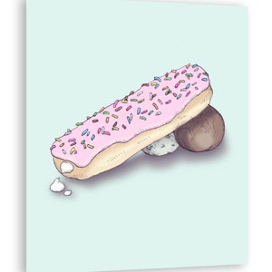 Donuts Fine Art Print Poster Home Decor Wall Art Digital
