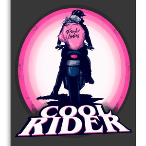 Cool Rider Fine Art Print Poster Home Decor Wall Art Digital