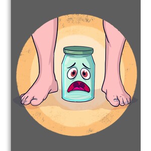 Brave Little Jar Fine Art Print Poster Wohnkultur Wandkunst Digital