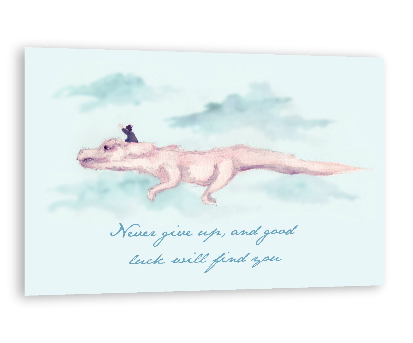 Never Give Up Fine Art Print Poster Décoration d'intérieur Art mural Numérique