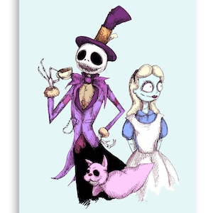 Nightmare Before Wonderland Fine Art Print Poster