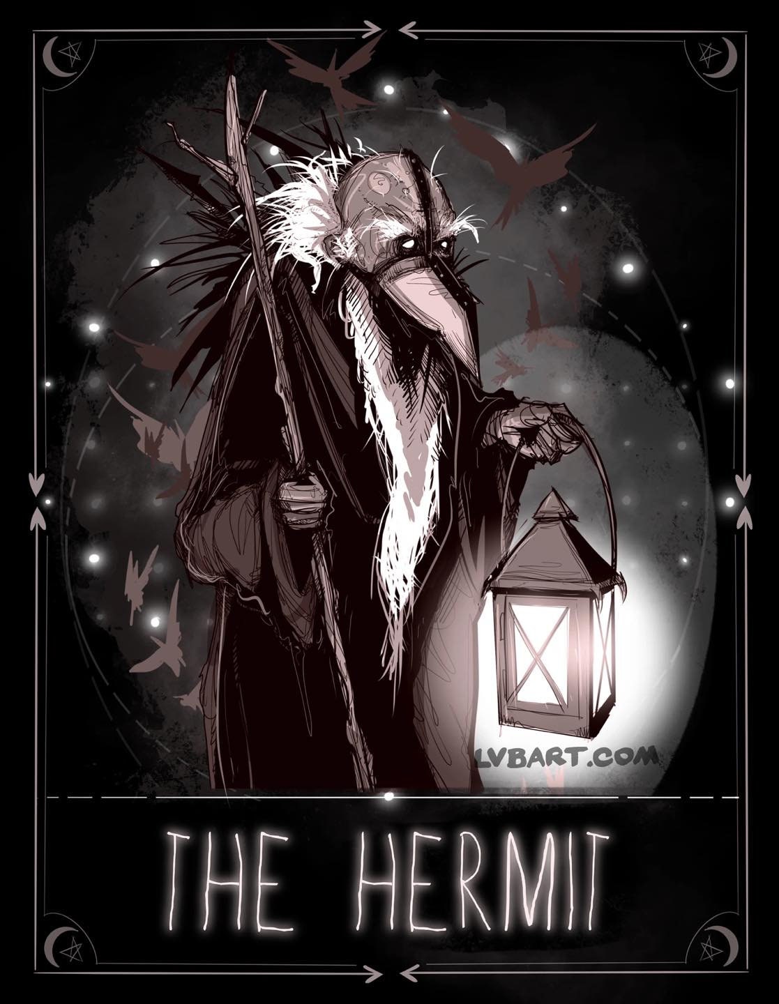 Nocturnal Tarot Fine Art Print – Ludwig Van Bacon