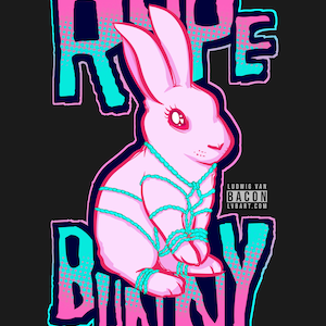 Rope Bunny Fine Art Print Poster Home Decor Wall Art Digital