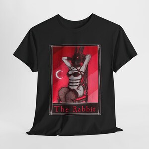 The Rabbit Tarot (Front & Back Print) Unisex Heavy Cotton Tee