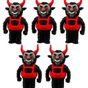 Tiny Jesus Alternative Tiny Krampus (5 Pack) 3D Print Small Tiny Jesus Funny Humor Devil Christmas -original LVB model-