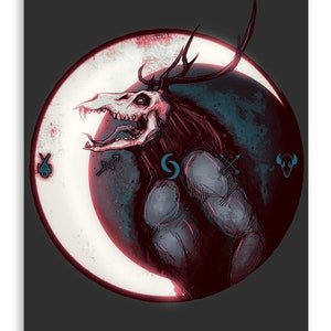 The Wendigo Fine Art Print Poster Home Decor Wall Art Digital