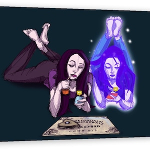 Ghost Friend Fine Art Print Poster Home Decor Wall Art Digital