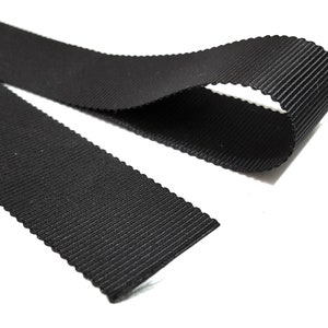 1 Zoll / 2,5 cm oder in der Nähe von 1-1 / 4 Zoll / 3 cm breit - 5 Meter - 50 Meter Schwarzes Ripsband Petersham Ribbon Polyester Binding Tape Handwerk GR54