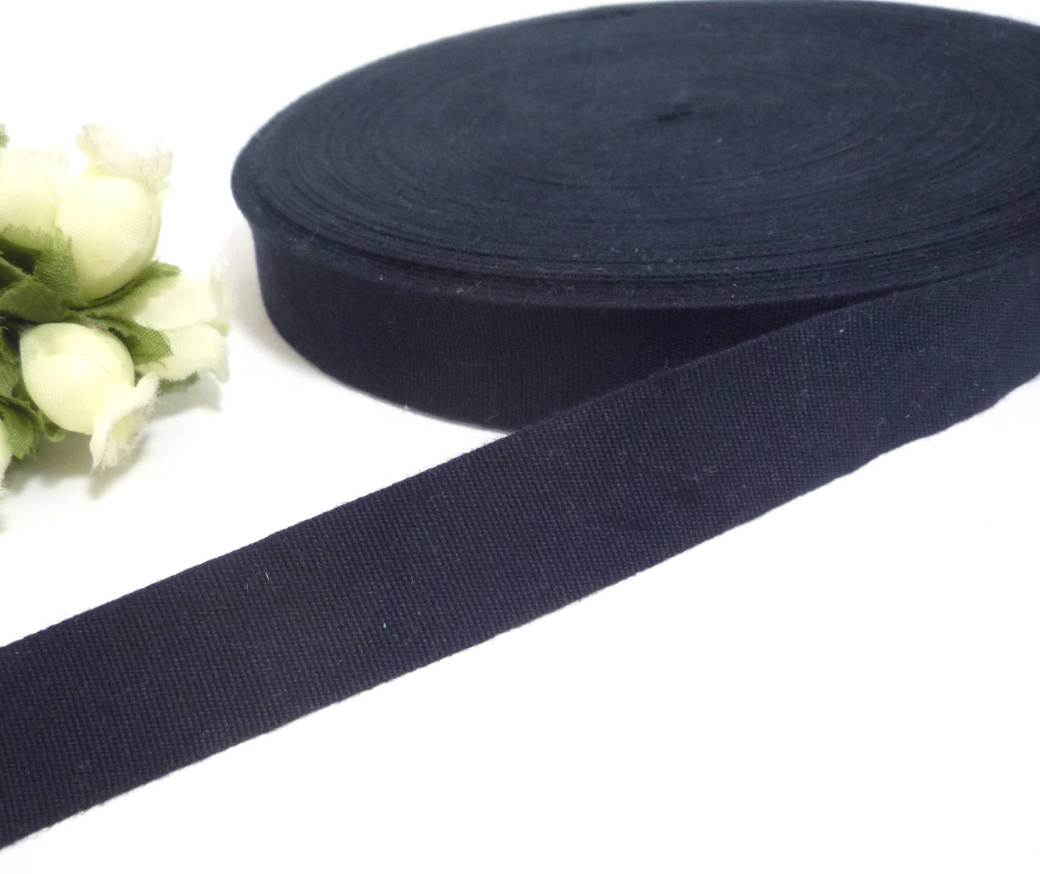 10y / 9 mt Black Cotton Tape Grosgrain Ribbon Wrapping Binding Etsy