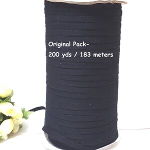 May include: A roll of black elastic band, 200 yards / 183 meters. Original Pack - 200 yds / 183 meters.