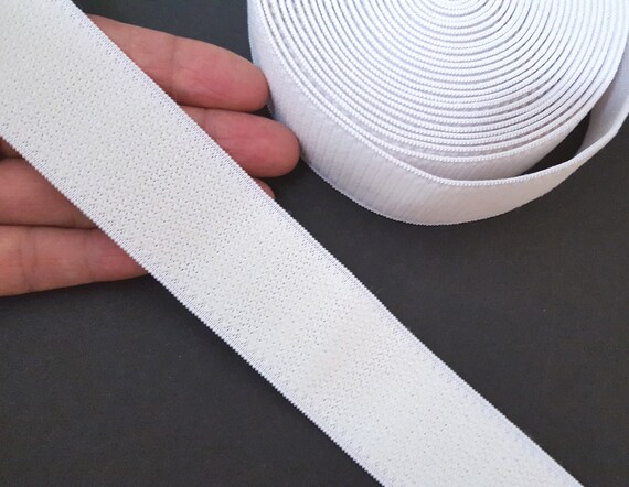 Flat Woven Elastic 19mm 3//4 inch wide Black or White Premium Grade *UK SELLER*