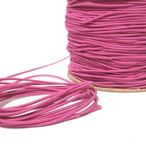 1,5 mm of 2 mm of 3 mm breed - 5 yds - 20 yds Azalea Rood trekkoord Rond trekkoord Elastisch koord Touw naaien ET15