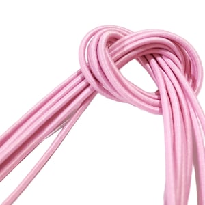 2mm diameter - 5yds - 10 yds Roze Elastisch Trekkoord Ronde Trekkoord Elastisch Koord Touw Naaien ET52