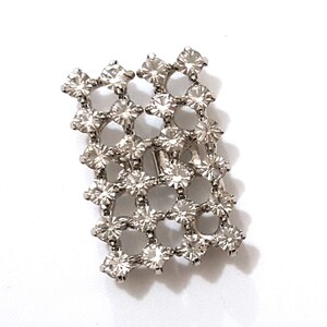 1 st Brudtärna Rektangel Klar Vit Strass Spänne Bältesstängning Spännen Krokar, Behöver Sys, Aftonklänning BC63