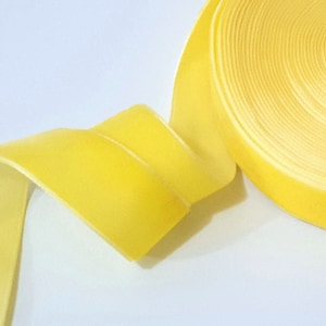 3/4 inch / 20mm or 1 inch / 25mm or 1-1/2 inch / 38 mm width - 5 yds /25 yds Lemon Yellow  Velvet Ribbon Trim Craft Supplies wrap W47
