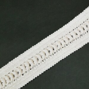 1-1/2 inch / 38 mm width - 3 yds  -10 yds NON-Stretch Beige Braided Crochet Cotton Lace Need Sew On L577