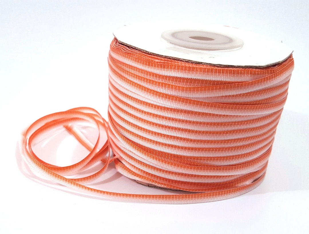 Orange Polyester Rib 1/8